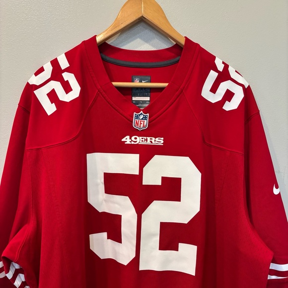 NFL Nike 49ers Willis 52 Jersey Shirt Men’s Size XXL - Picture 3 of 11
